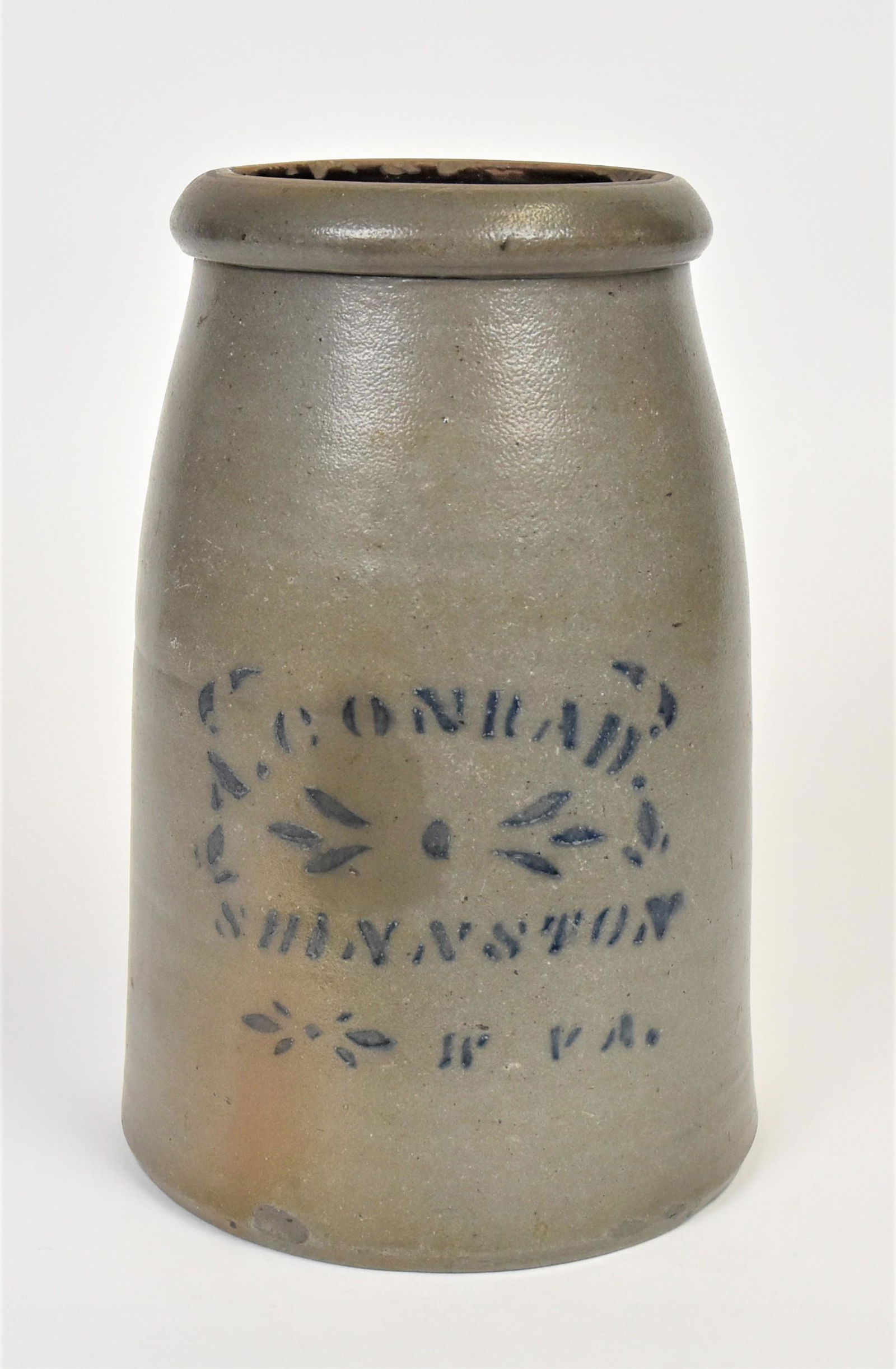 A. Conrad W.V. Decorated Stoneware Jar (1 of 6)