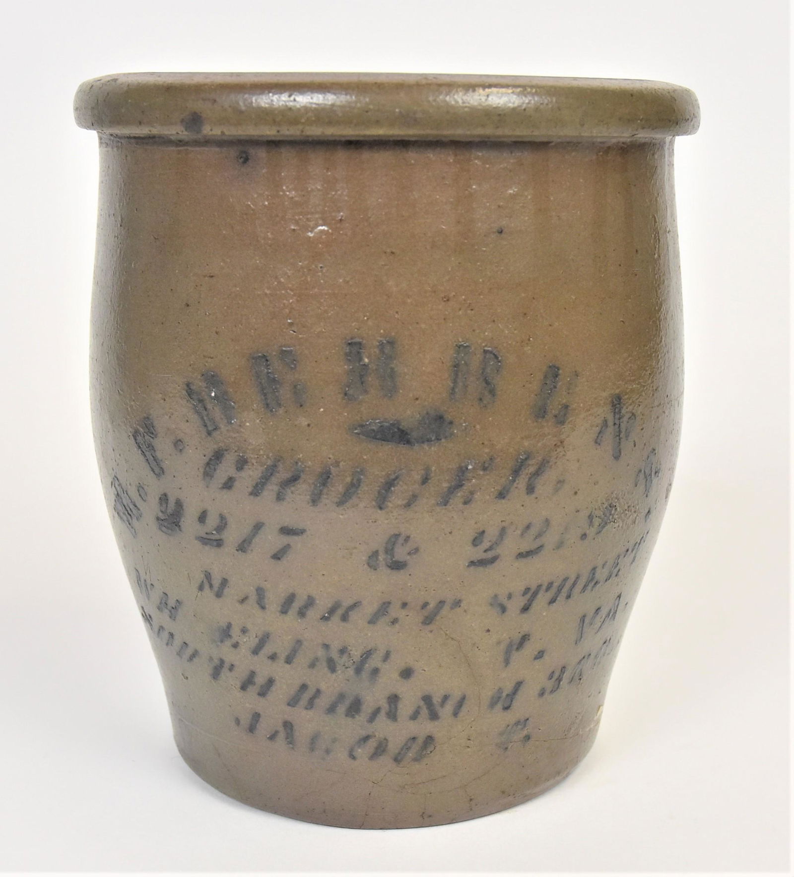 M.F. Rehrenn W.V. Decorated Stoneware Jar (1 of 7)