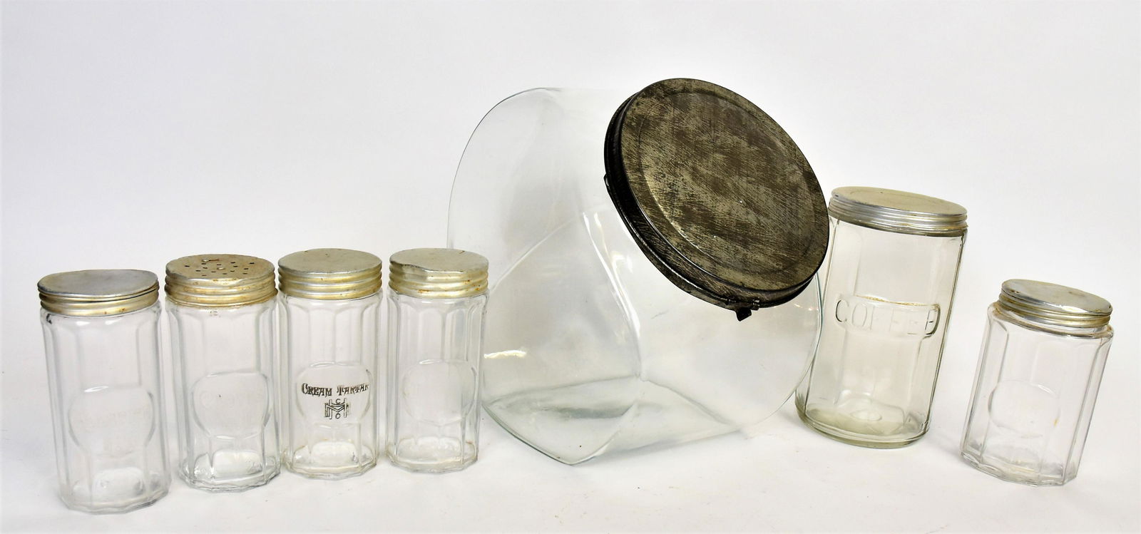 Six Glass Kitchen Canisters Plus (1 of 7)
