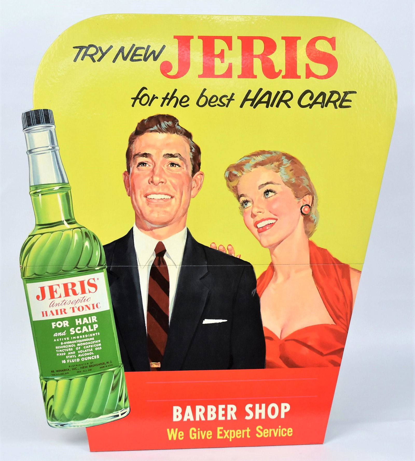 Jeris Hair Tonic Card Stock Sign (1 of 9)