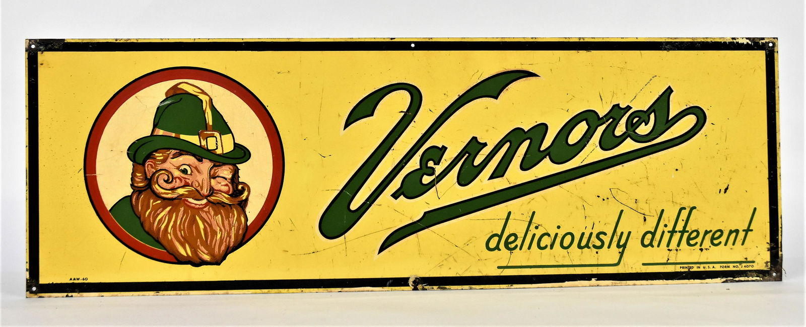 Porcelain Enameled Vernors Ginger Ale Sign (1 of 5)