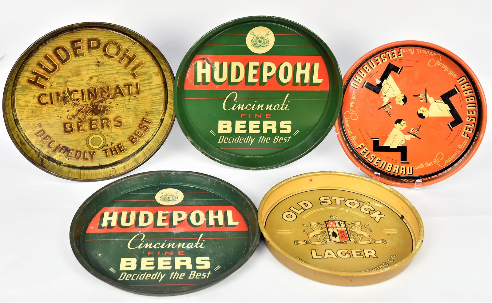 Five Cincinnati Tin Beer Trays (1 of 7)