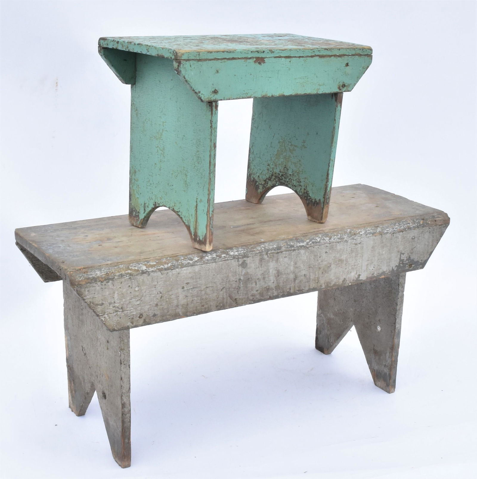 Two Painted Bucket Benches (1 of 8)