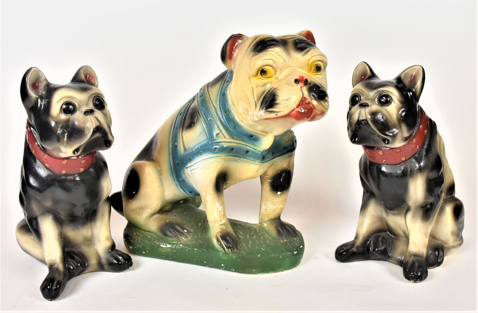 Three Bull Dog Carnival Chalk Figures (1 of 6)