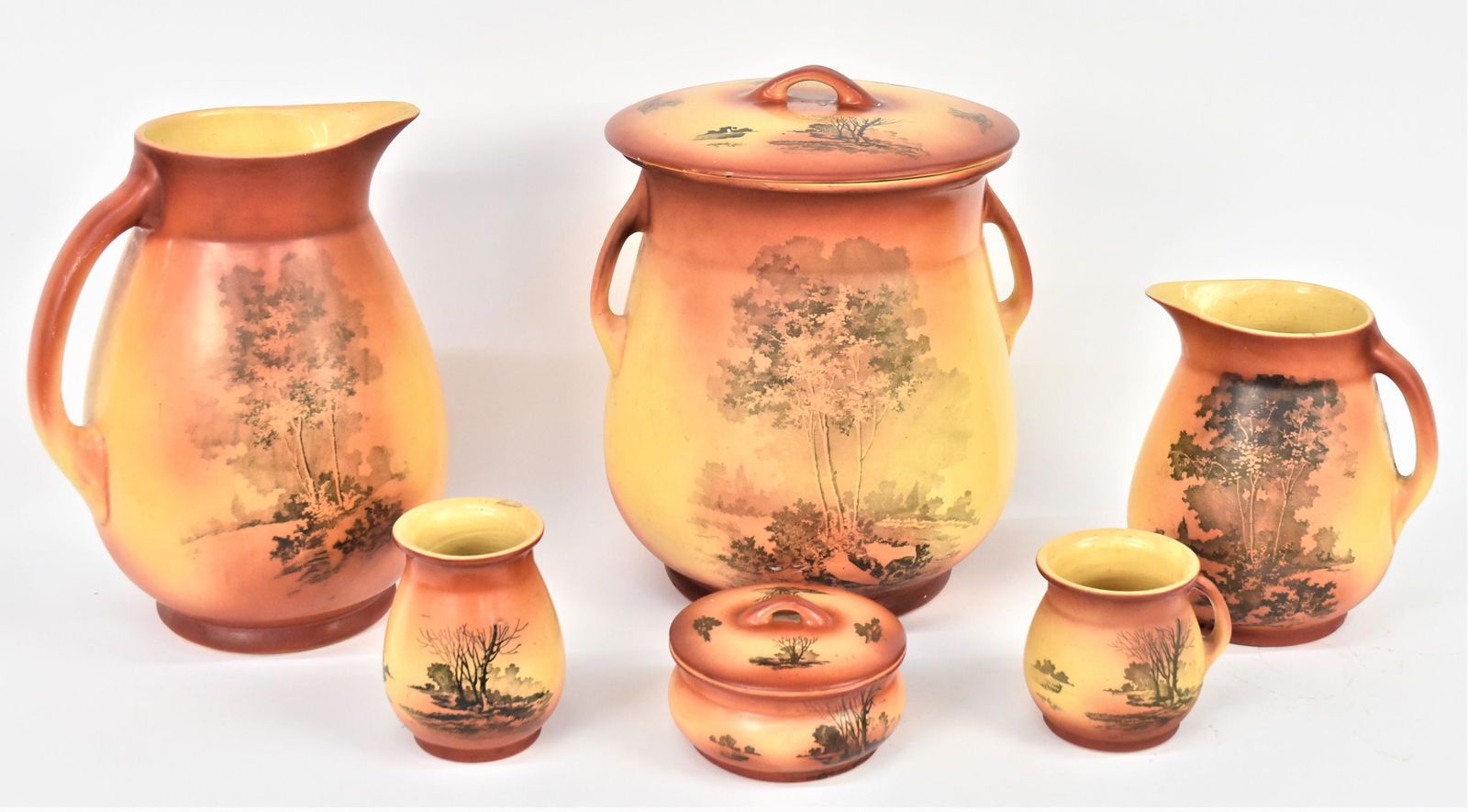 Rare Roseville Pottery Autumn Pattern Set (1 of 9)