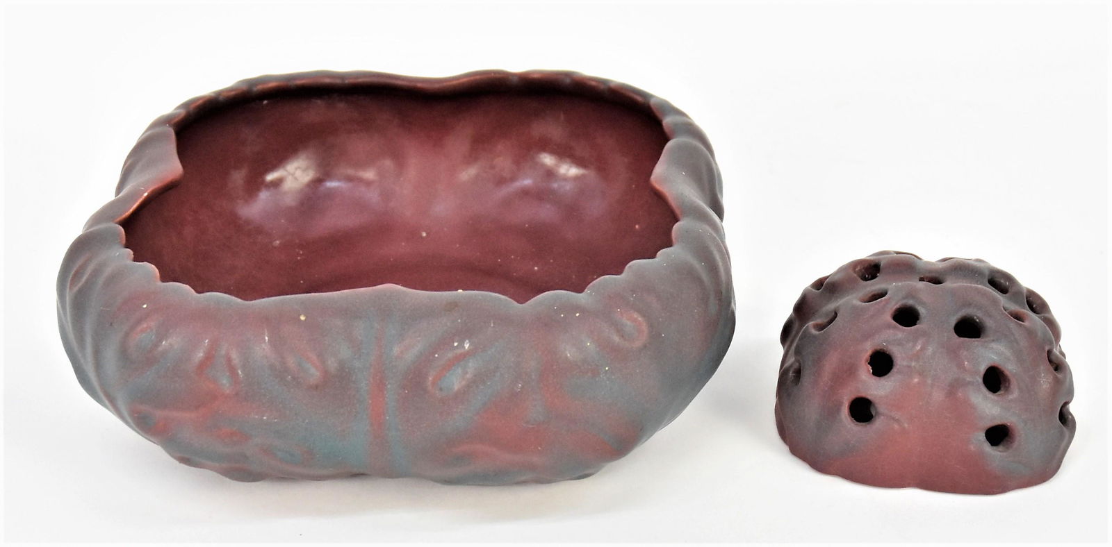 Van Briggle Bowl & Matching Frog (1 of 4)