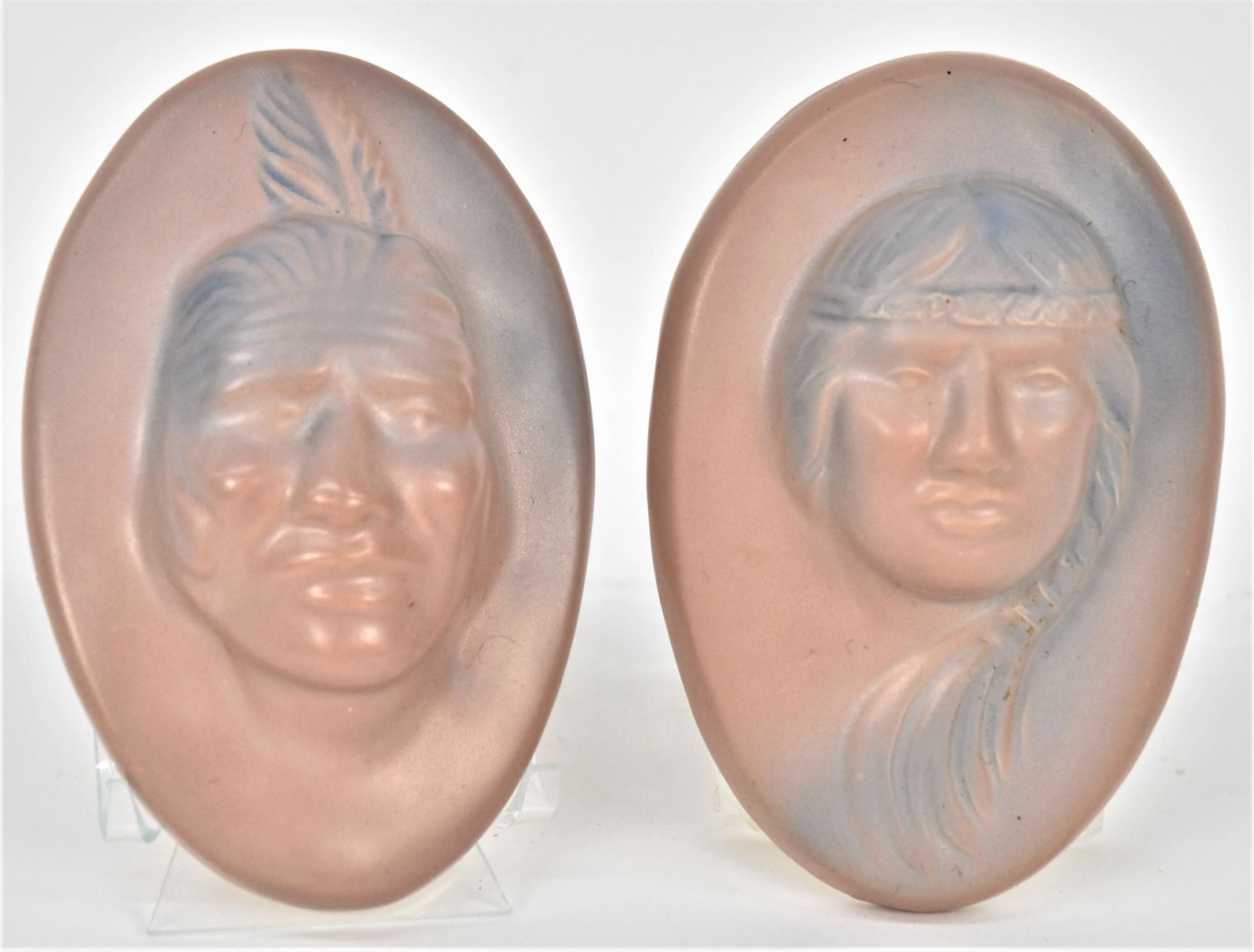 Pair Van Briggle Wall Plaques (1 of 2)