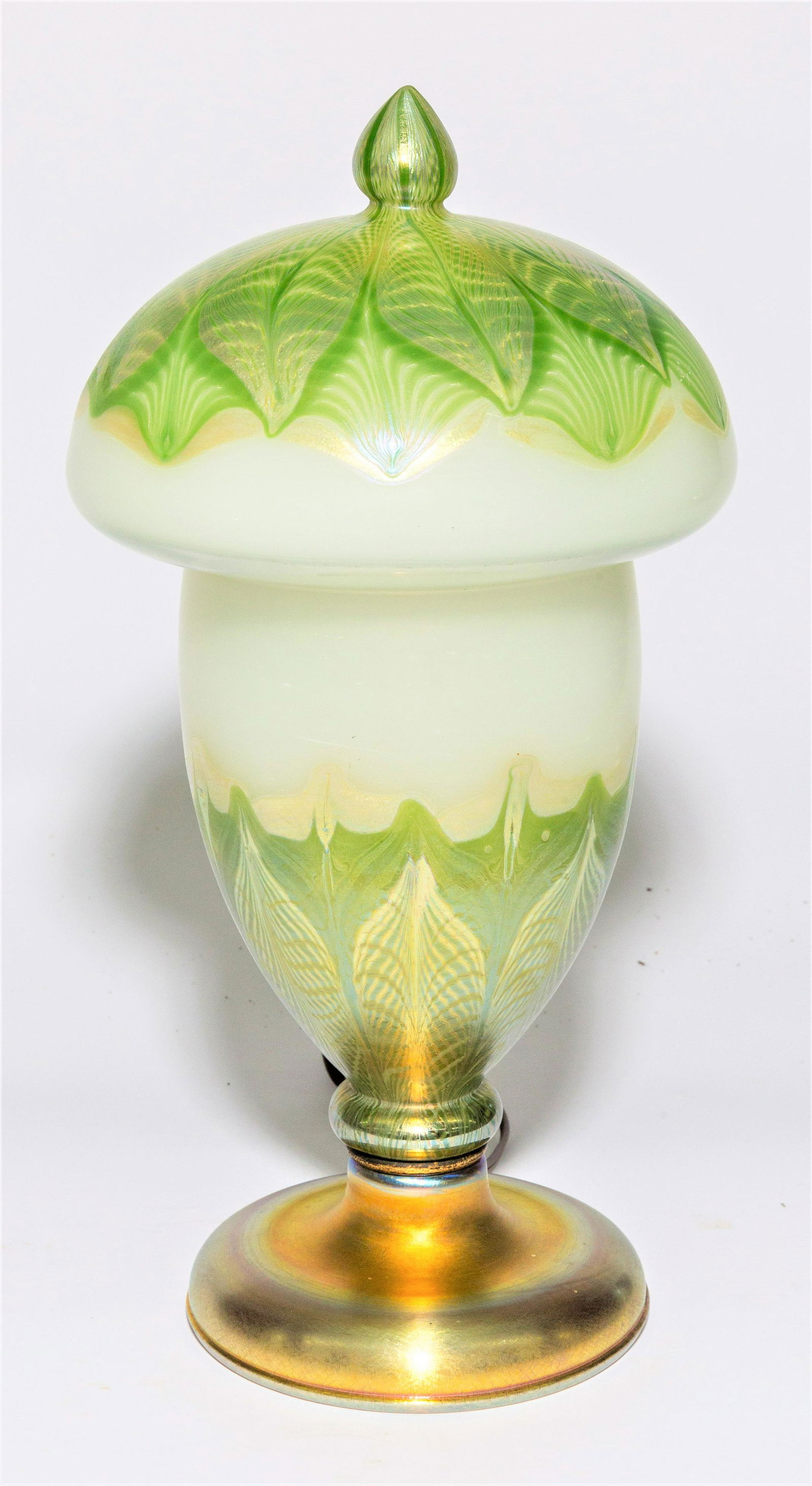 Tiffany Double Pulled Feather Lamp (1 of 12)