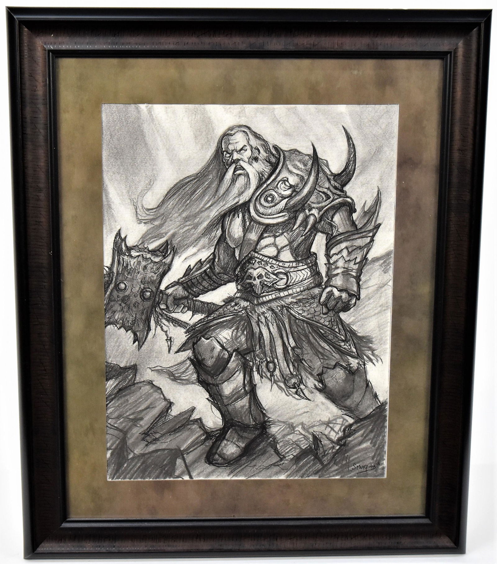 S. Murphy Graphite Drawing of Thor (1 of 4)