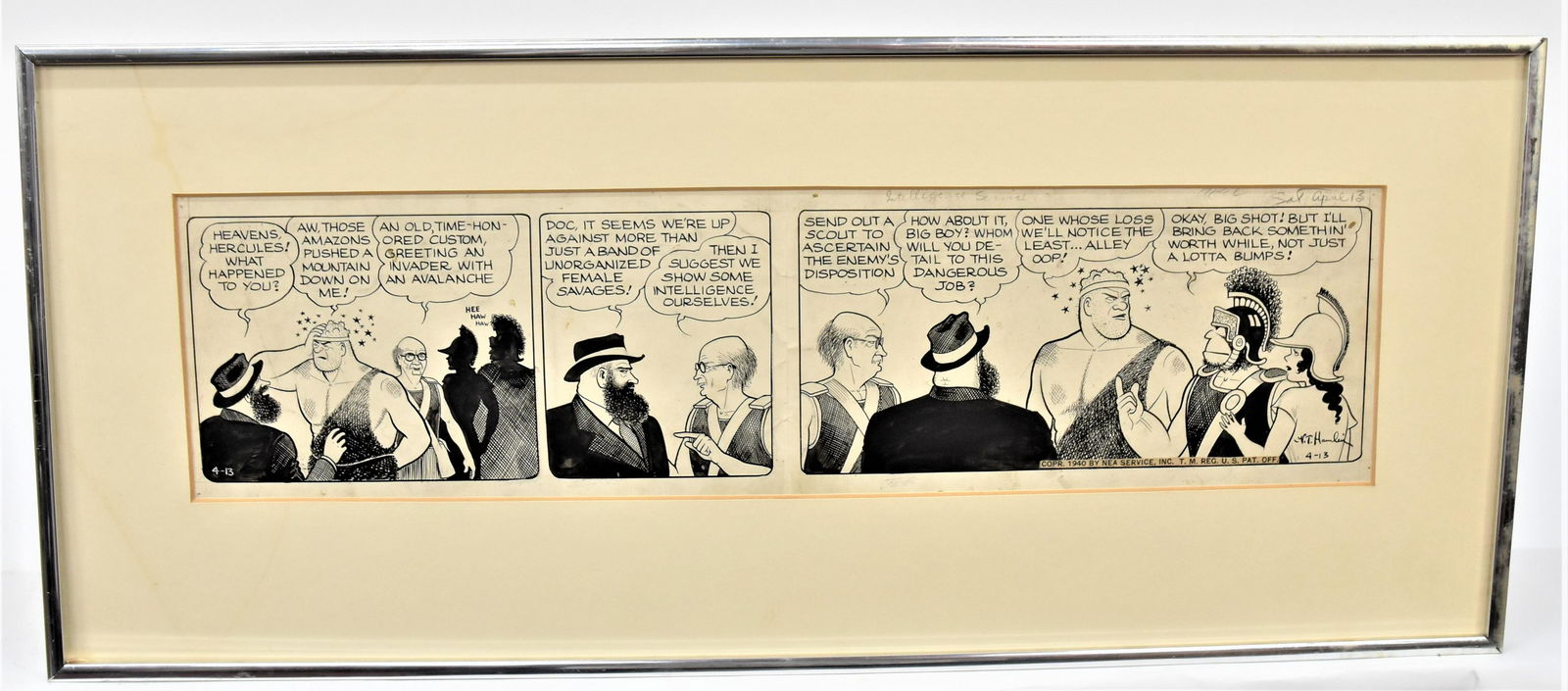 Comic Strip Art by V.T. Hamlin (1 of 3)