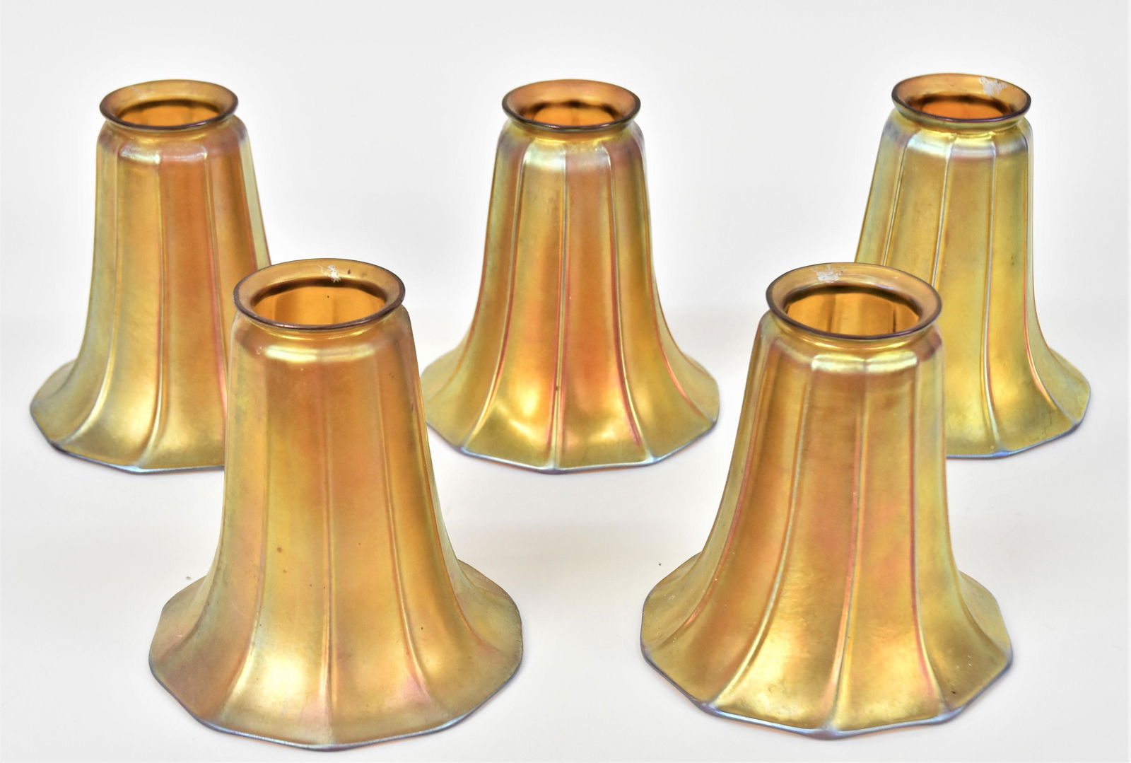 Five Steuben Aurene Shades (1 of 6)