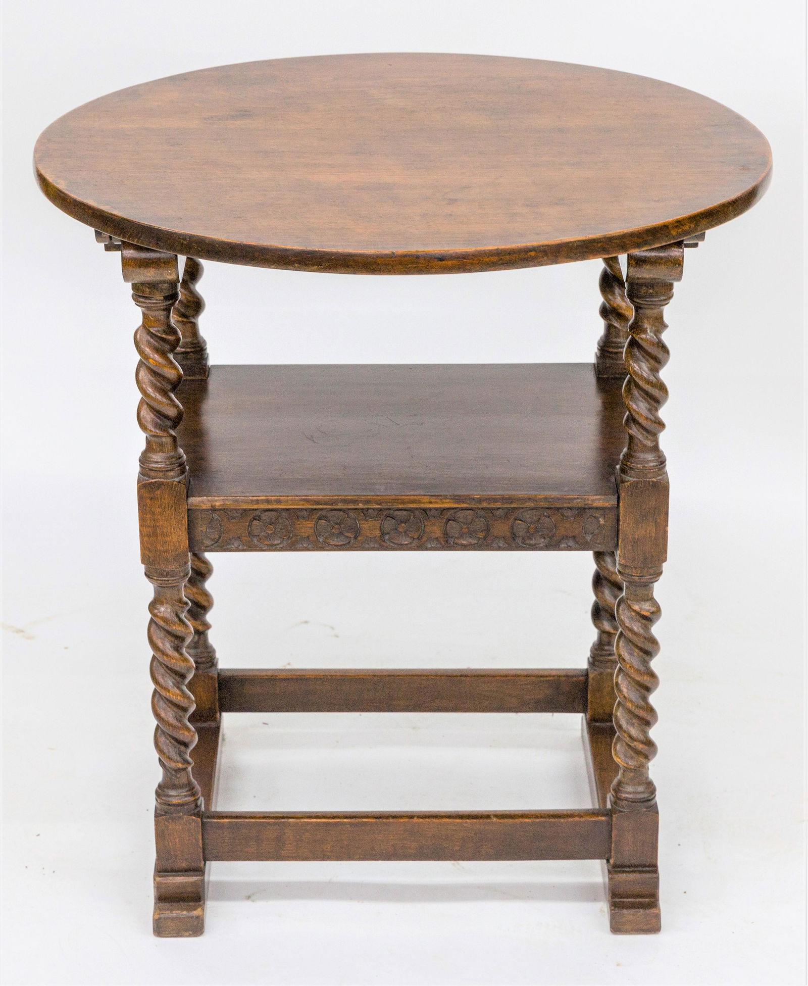 Oak Carved Hutch Table (1 of 10)