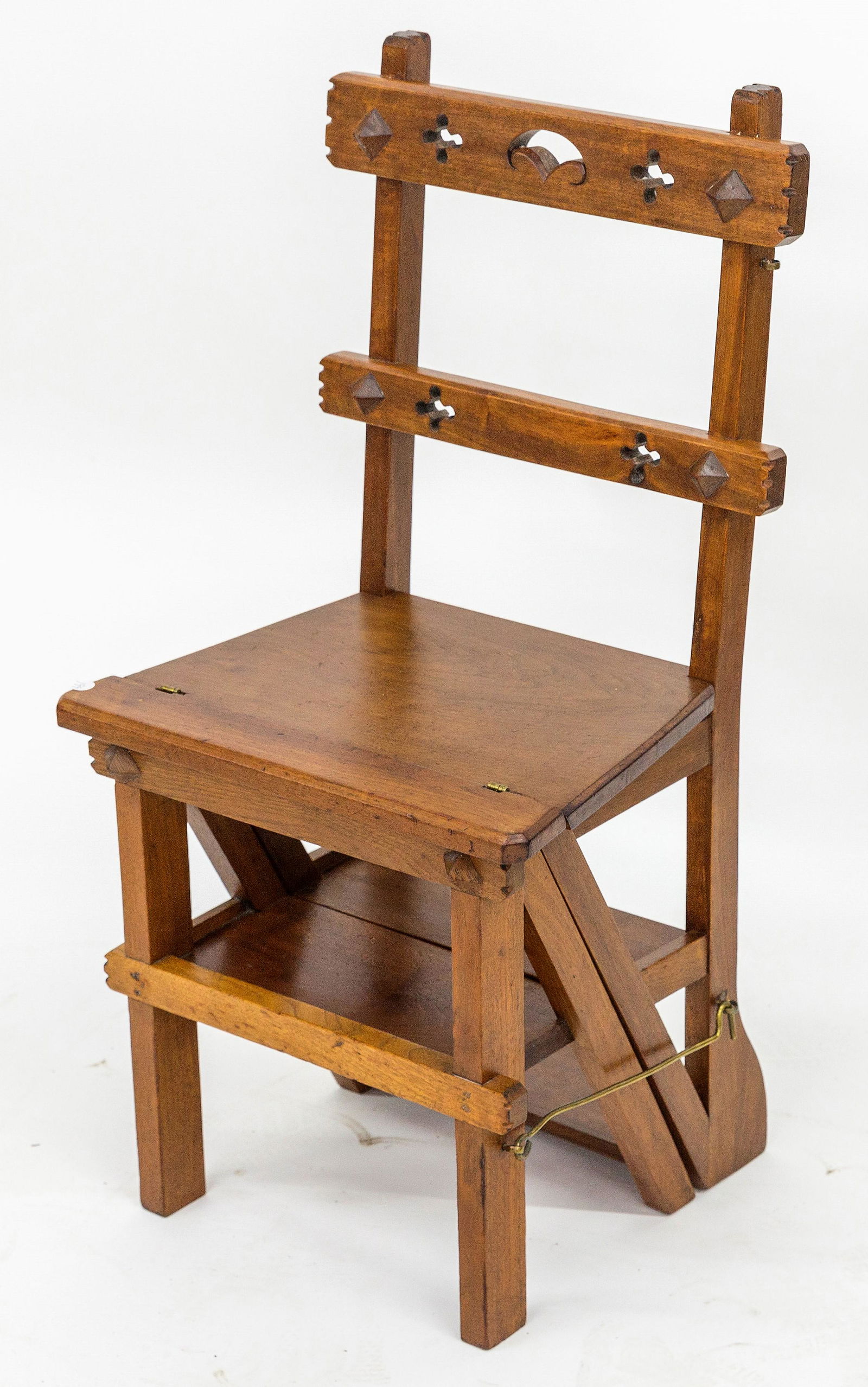 Walnut Victorian Library Steps (1 of 8)