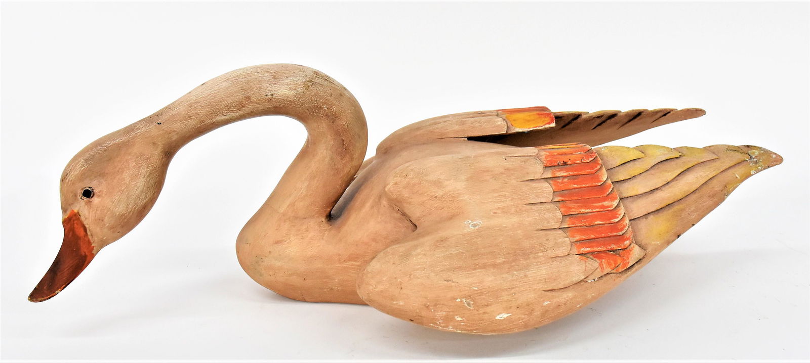 Carved & Painted Swan Decoy (1 of 4)