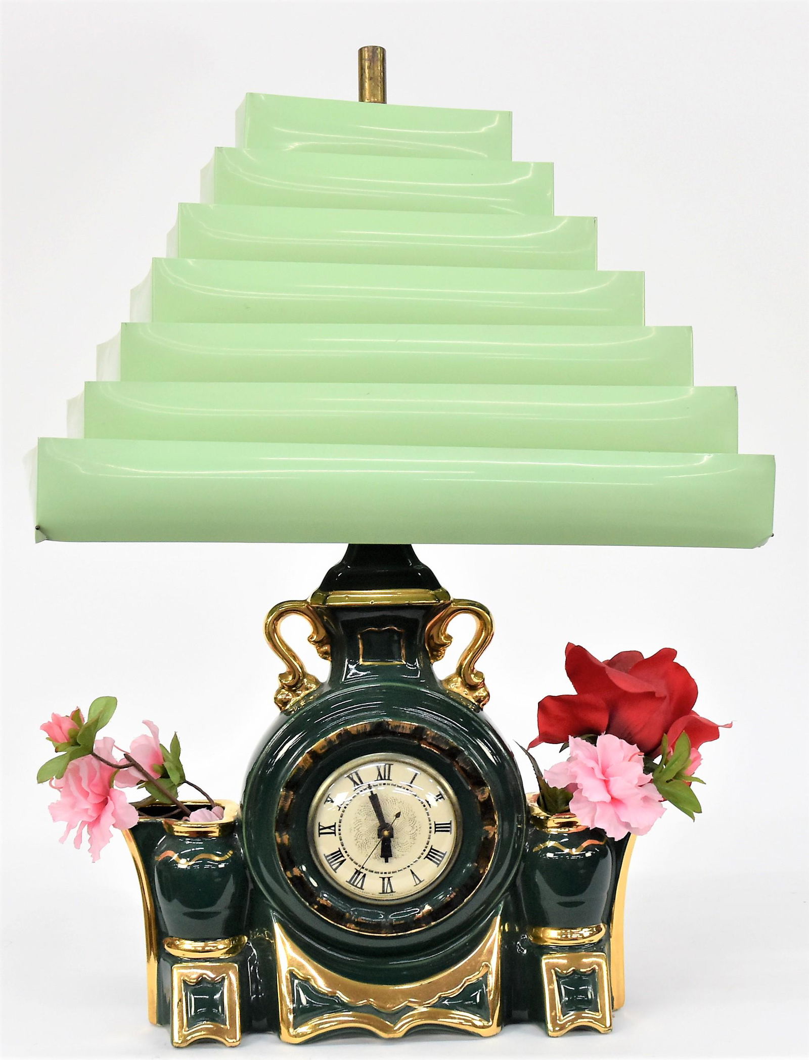 Deco Ceramic Clock Lamp (1 of 3)