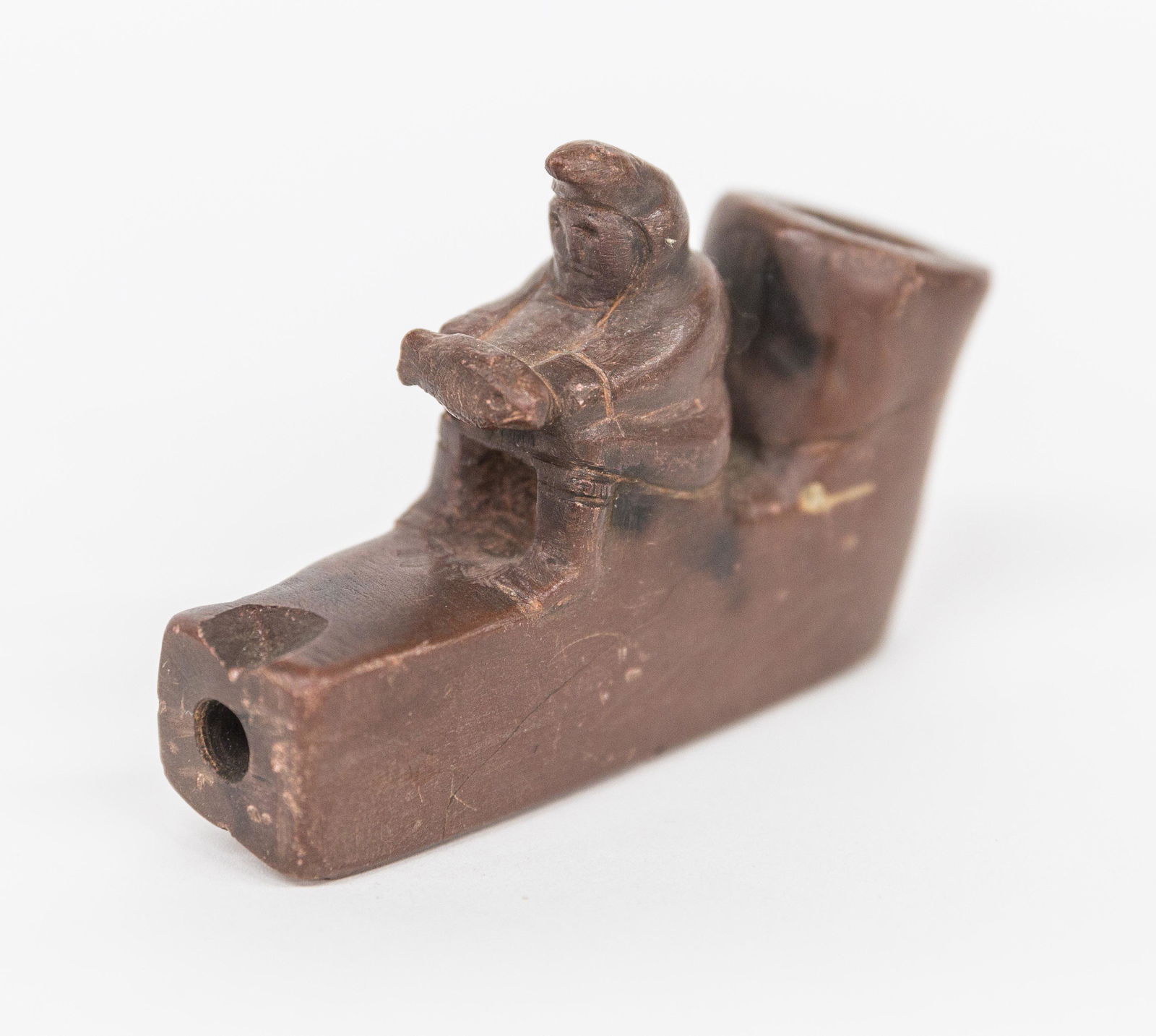 Native American Effigy Catlinite Pipe Bowl (1 of 6)