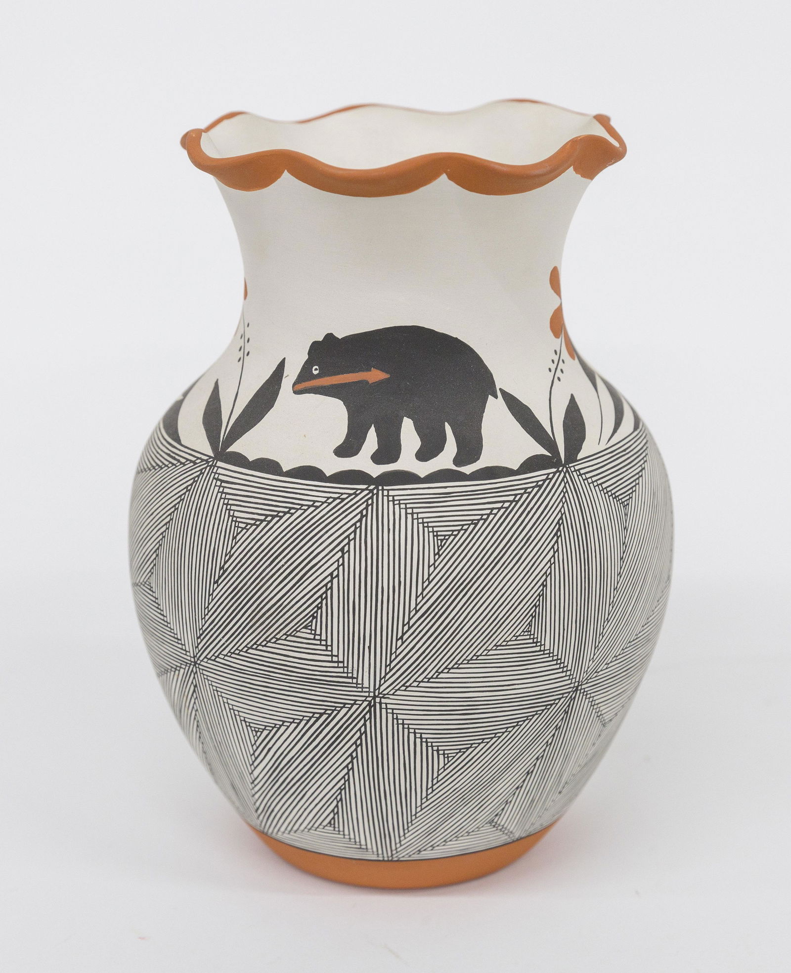 Signed Acoma Polychrome Olla (1 of 4)