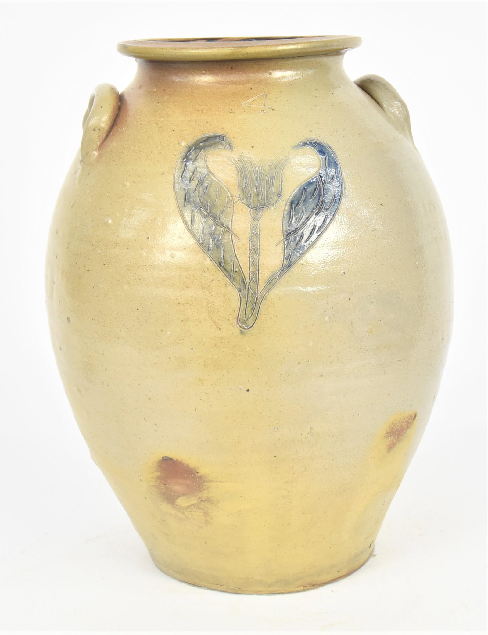 Outstanding Bird Decorated Stoneware Jar (1 of 9)