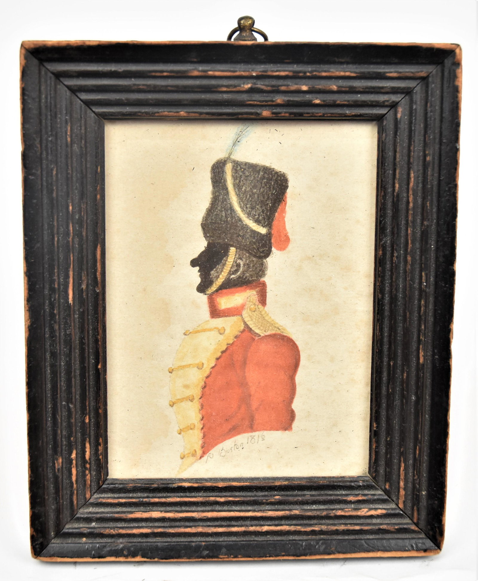 British Military Watercolor, P. Boston 1816 (1 of 4)