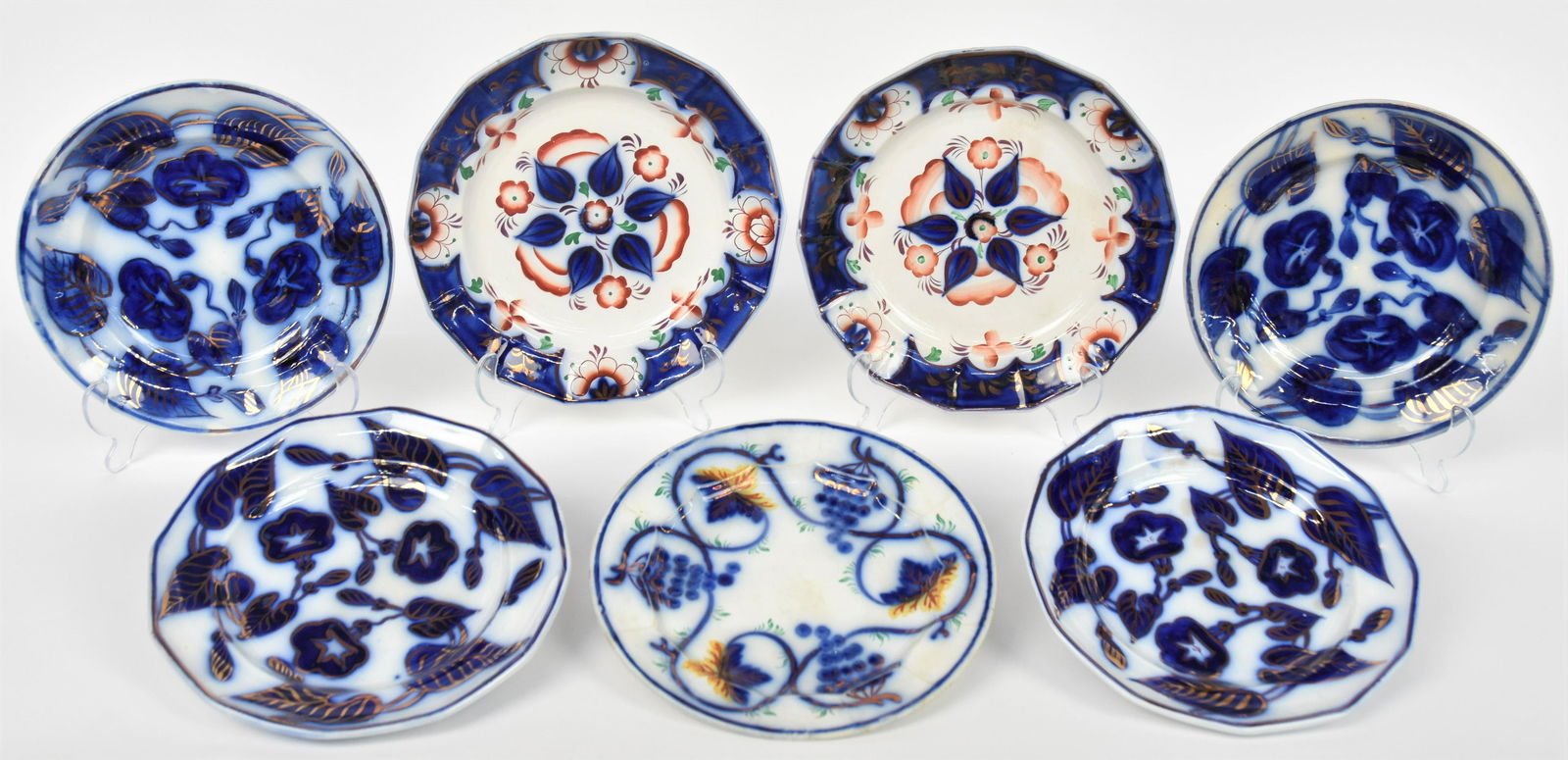 Gaudy Ironstone Plates (1 of 8)