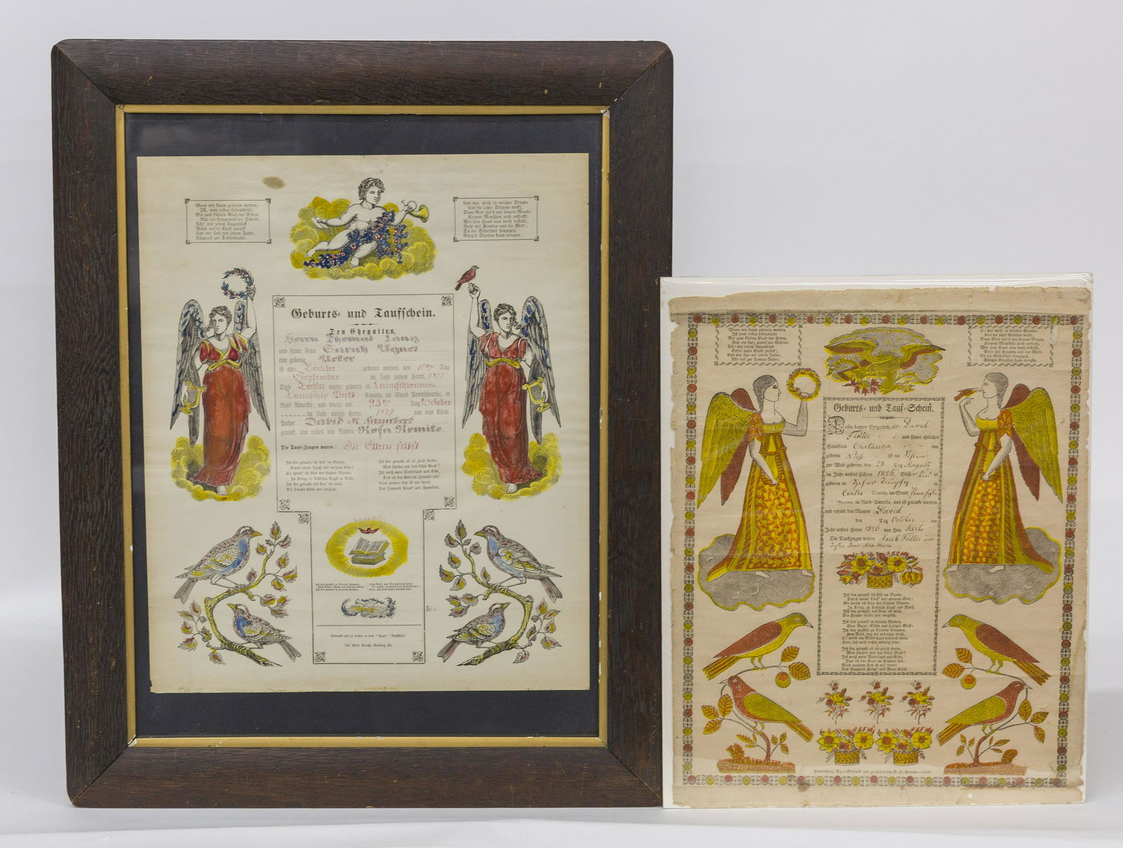 Two Printed Pa. Frakturs (1 of 15)