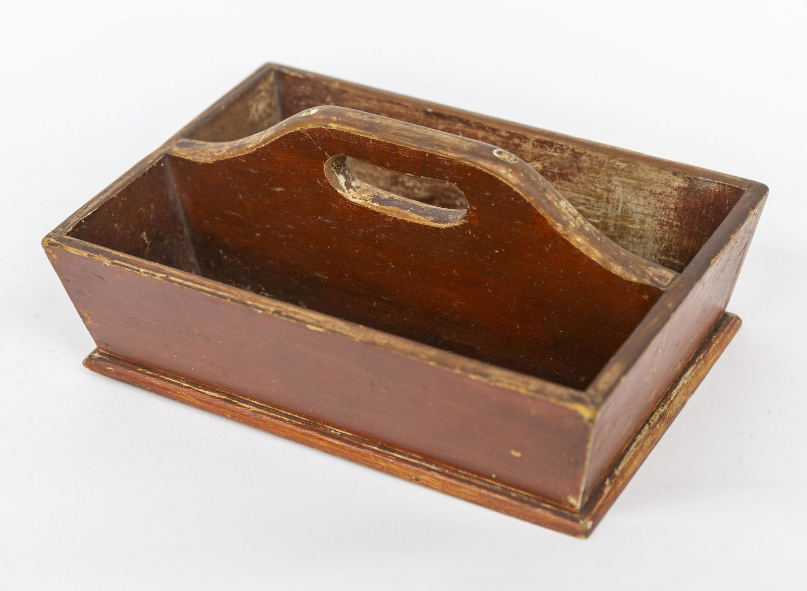 Red Painted Cutlery Box (1 of 6)