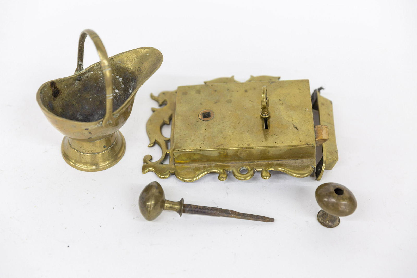 18th Century Brass Door Lock Plus (1 of 8)