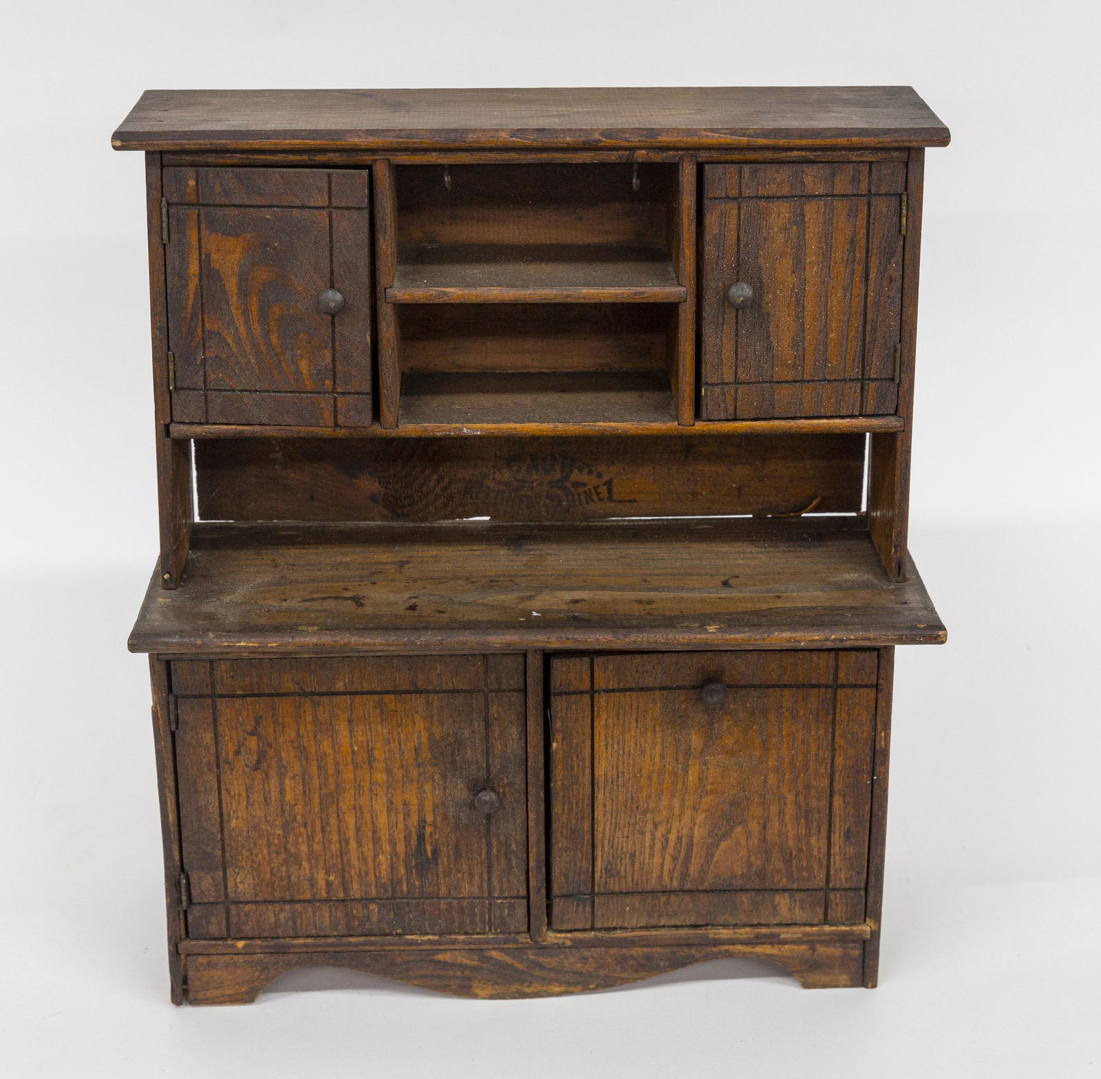 Miniature Oak Stepback Cupboard (1 of 7)