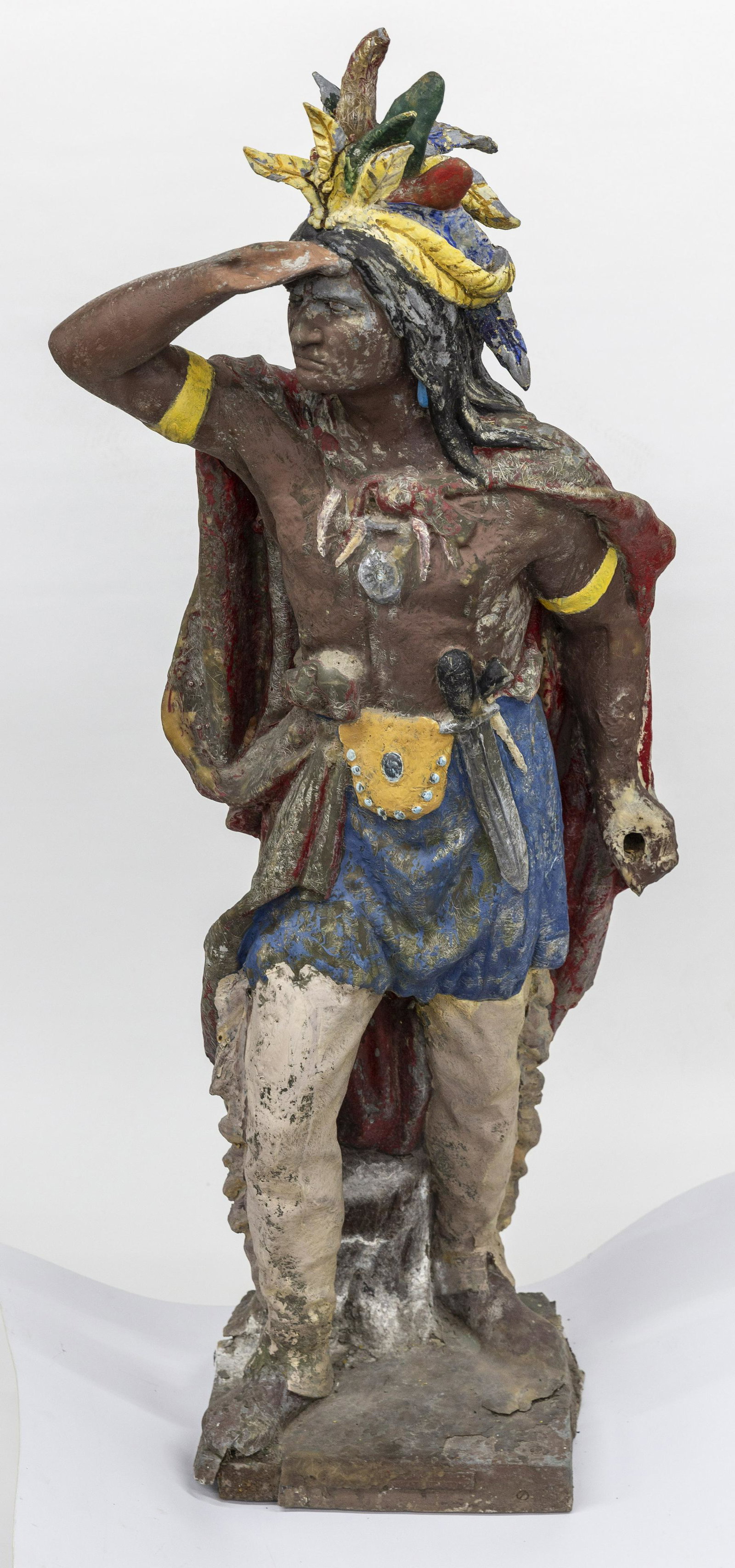 Scarce Wm. Demuth Zinc Cigar Store Indian (1 of 20)