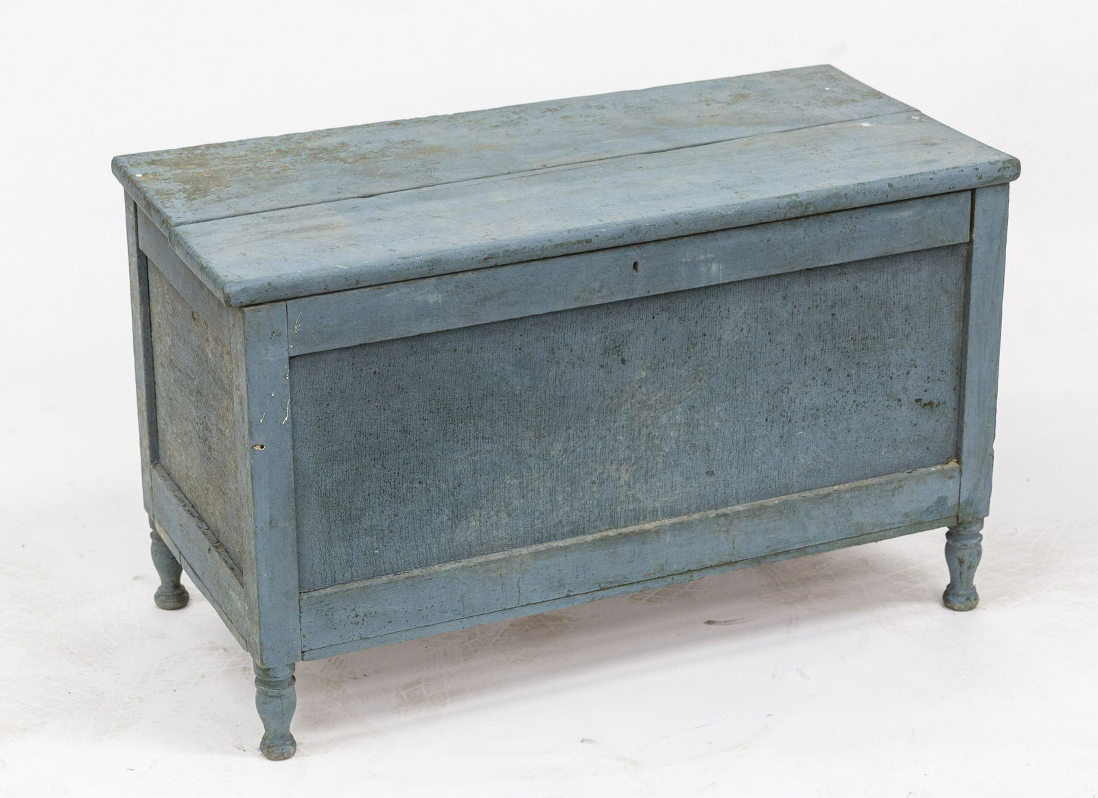 Blue Painted Walnut Blanket Chest (1 of 12)