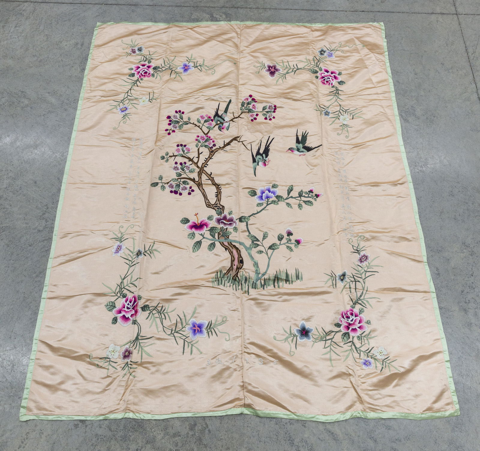 Japanese Embroidered Silk Panel (1 of 10)