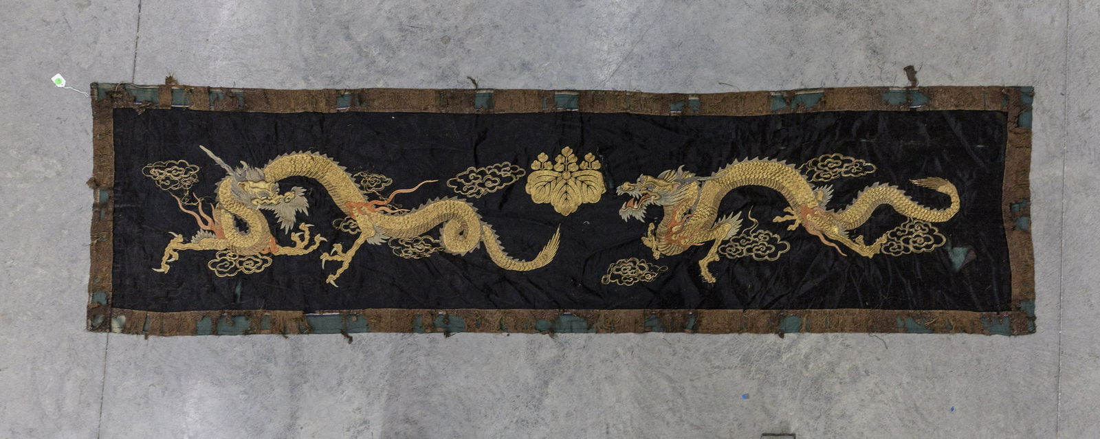 Early Embroidered Silk Panel with Dragons (1 of 11)