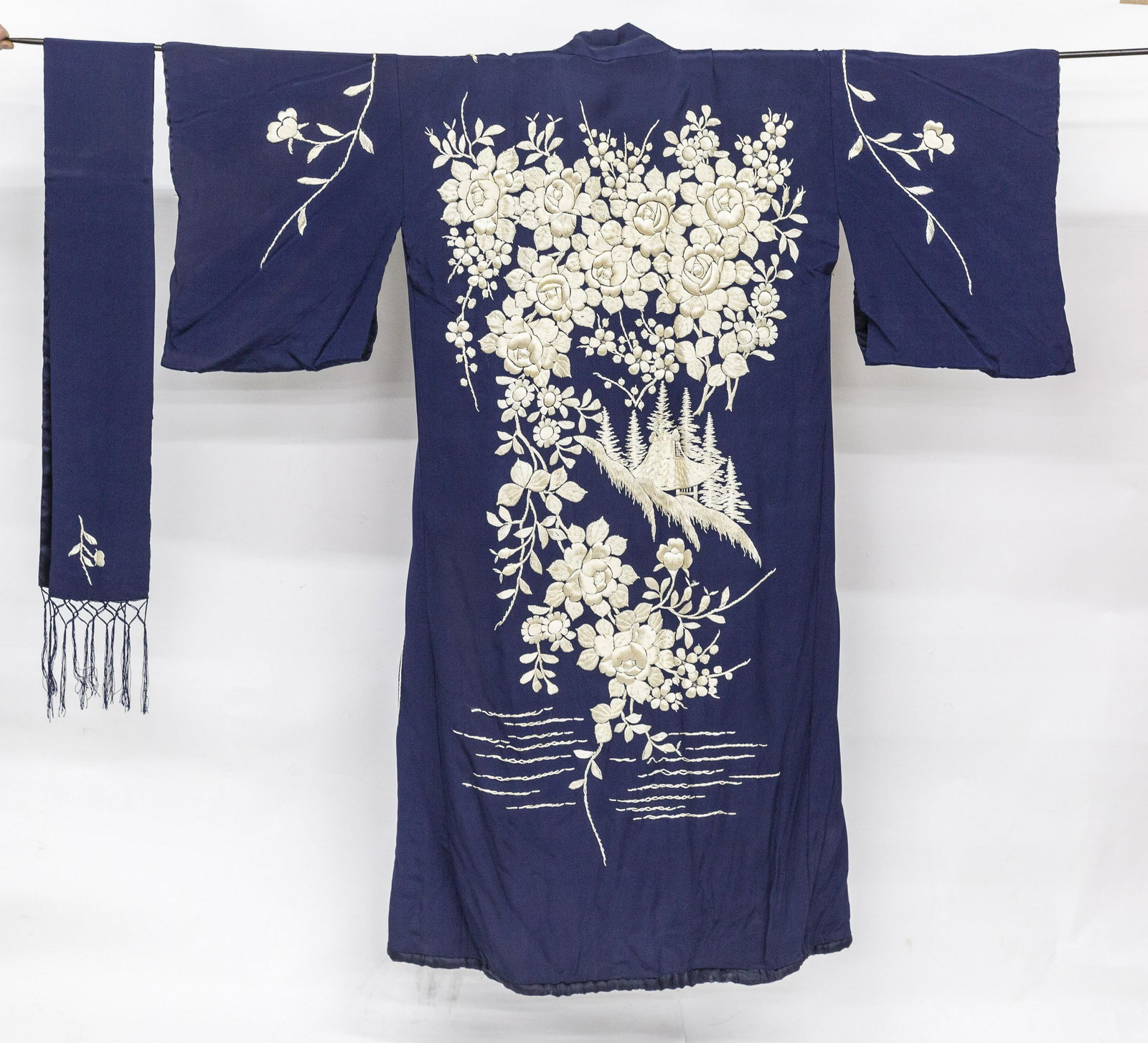 Japanese Silk Robe & Scarf (1 of 9)