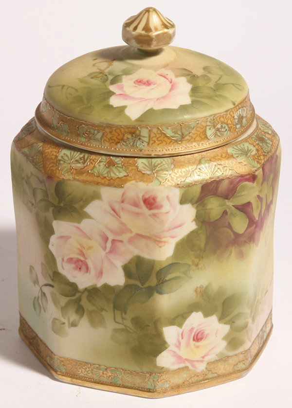 FINE NIPPON HUMIDOR: Excellent condition. 8" high.