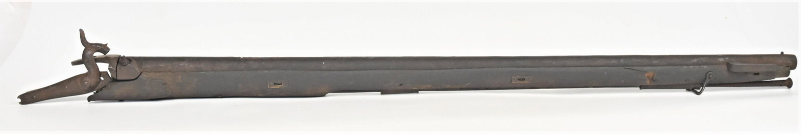 Relic Pattern 1841 Brunswick Rifle: Officers model, British rifle often used by Confederate forces during the American Civil War. Rifle has forestock, but no butt, does include lock plate, .709 caliber total length 38". Condition as abo