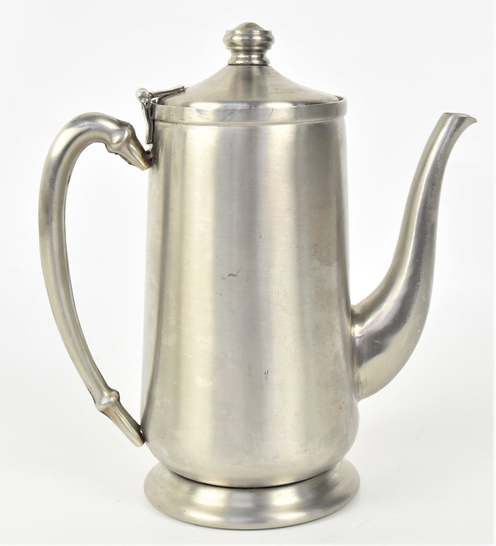 Northwestern Airlines Coffee Pitcher: Brushed stainless steel, marked on base Northwestern Airlinesâ€¦Abco Trading Korea, 7 1/2 x 3 3/4 x 8" high. Condition Fine.