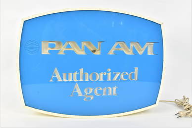 Pan Am Lighted Sign