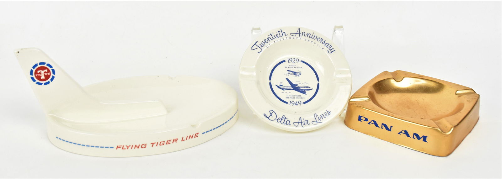 Three Airline Ashtrays (1 of 4)