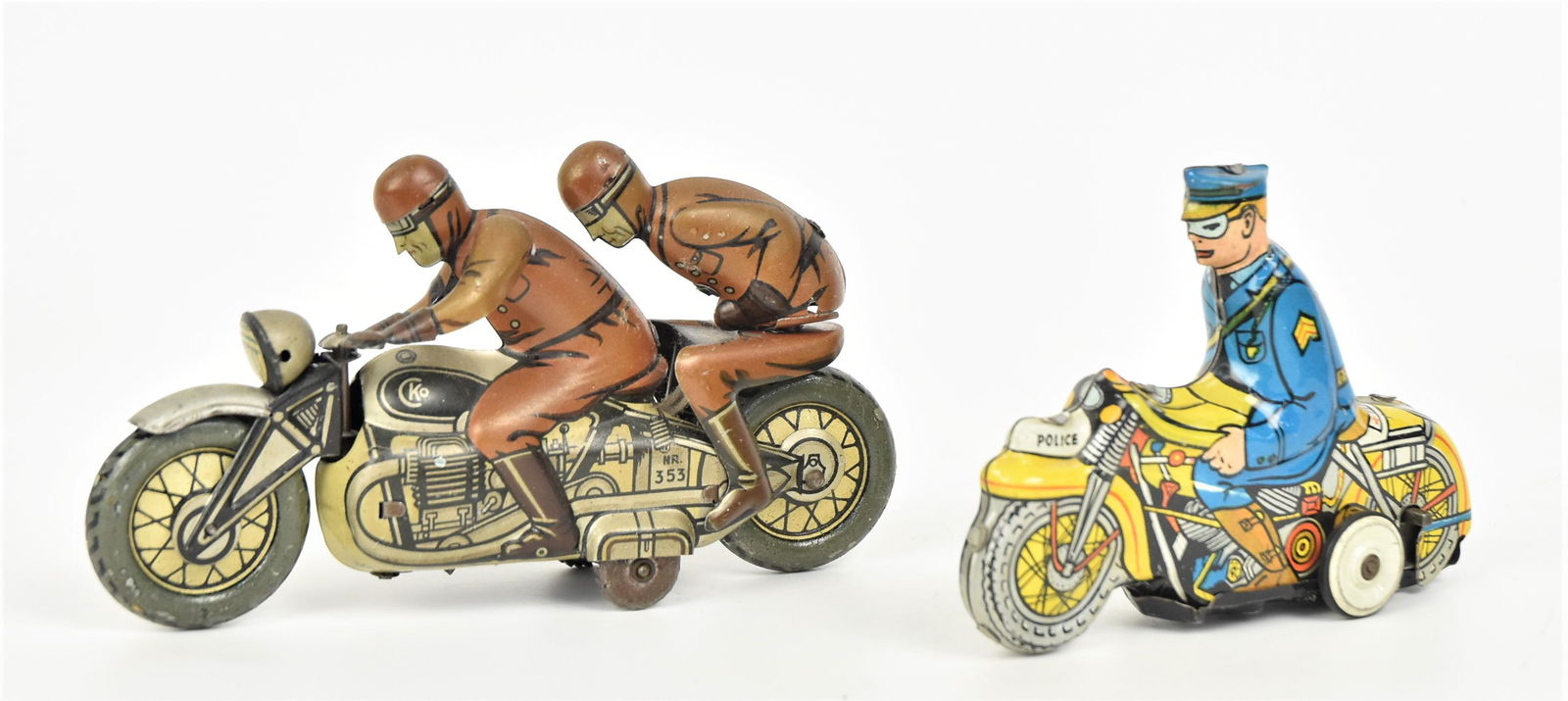Two Tin Motorcycle Toys (1 of 8)