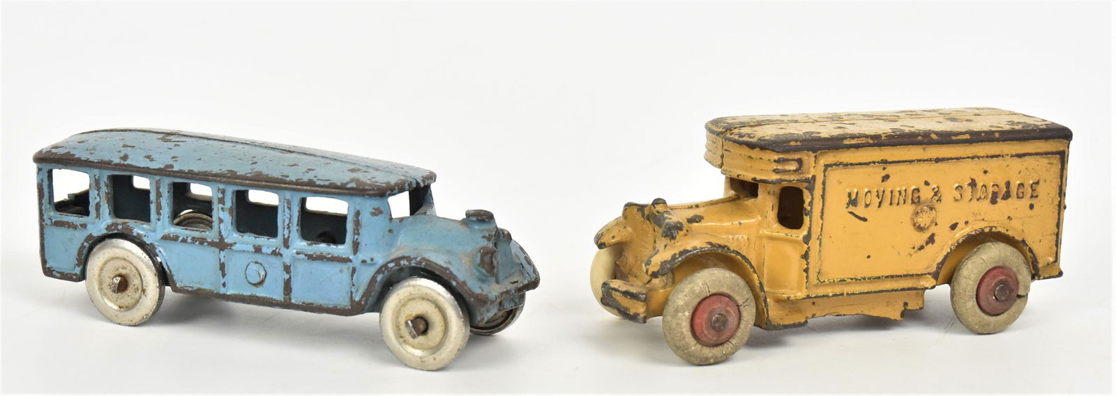 Cast Iron Bus & Moving Truck (1 of 4)