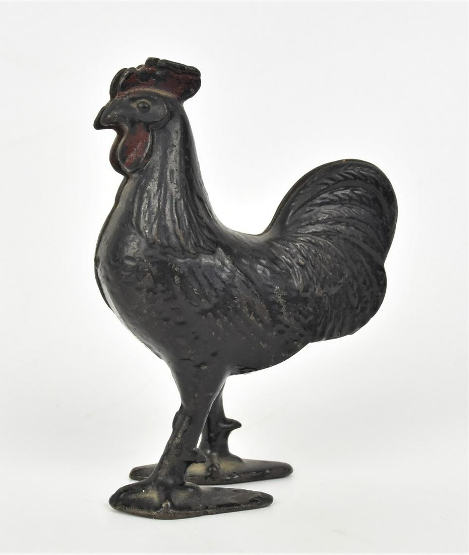 Cast Iron Rooster Bank (1 of 3)
