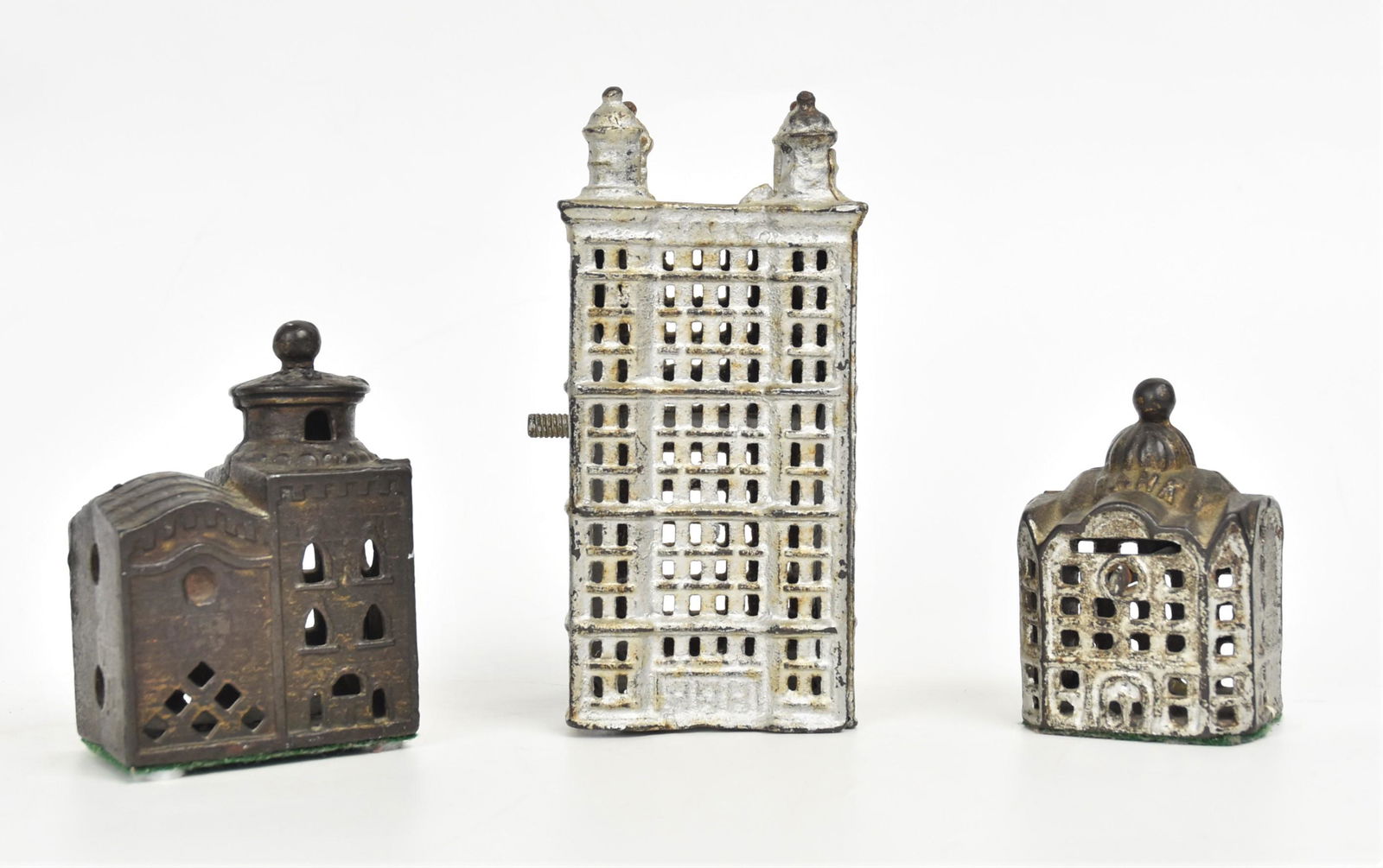Three Cast Iron Building Still Banks (1 of 7)