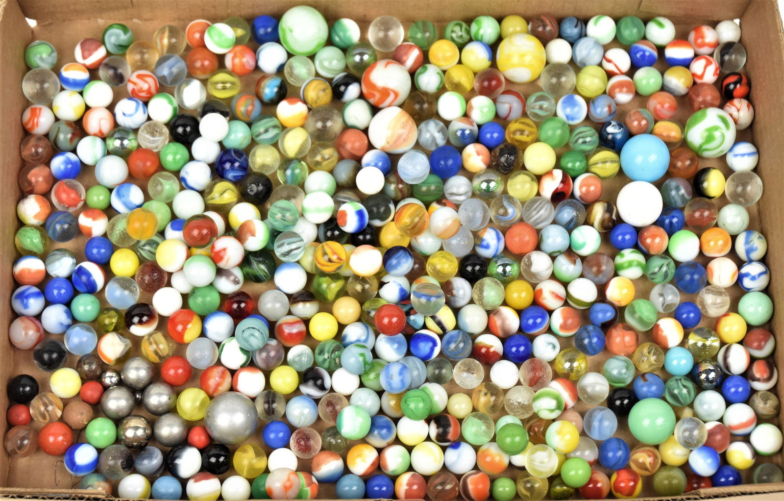 Huge Lot of Early Machine Marbles (1 of 4)