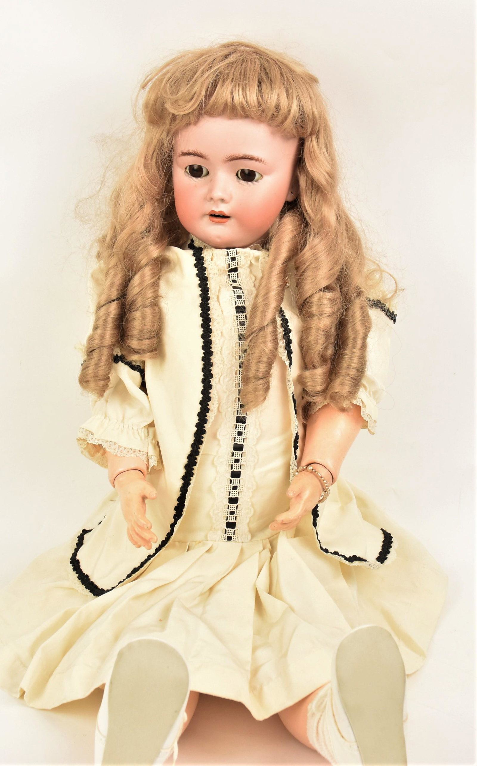 HH & SH Large German Bisque Head Doll (1 of 5)