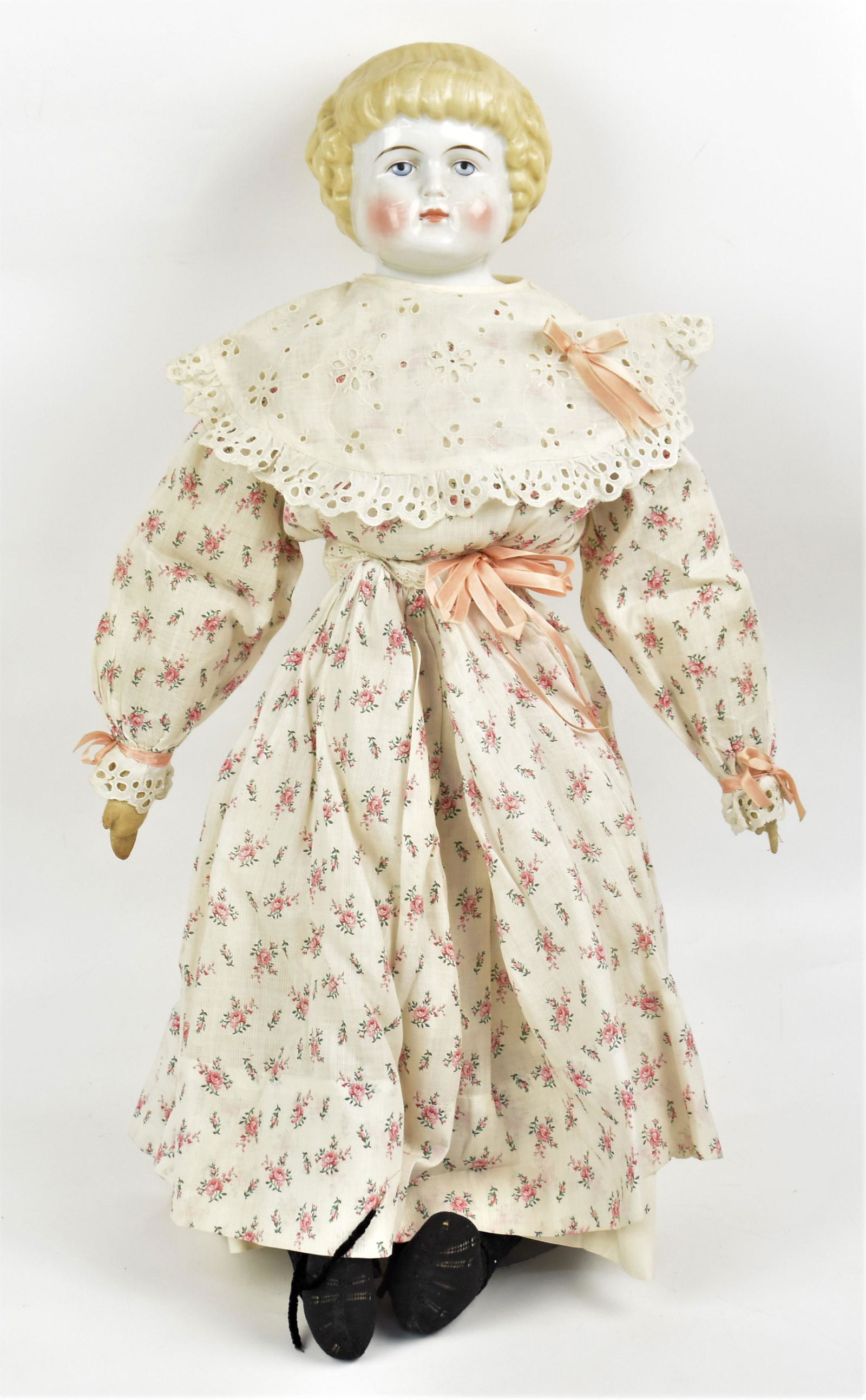 Large Blonde China Head Doll (1 of 5)