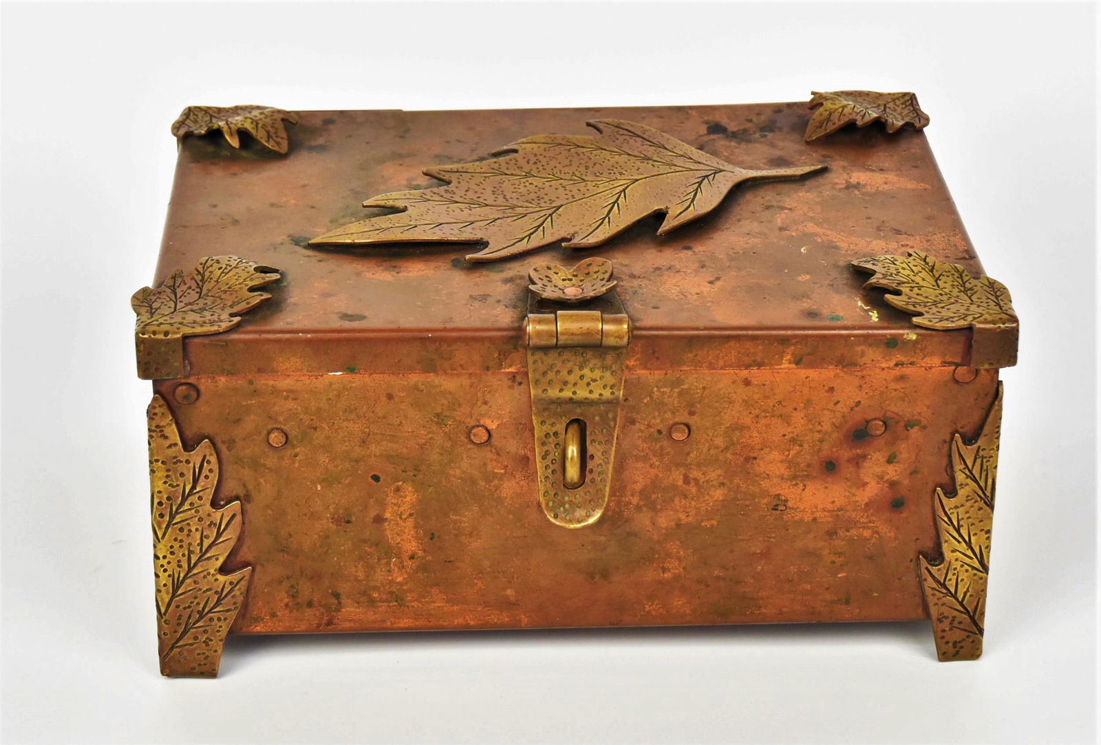 Arts and Crafts Copper Jewel Box (1 of 5)