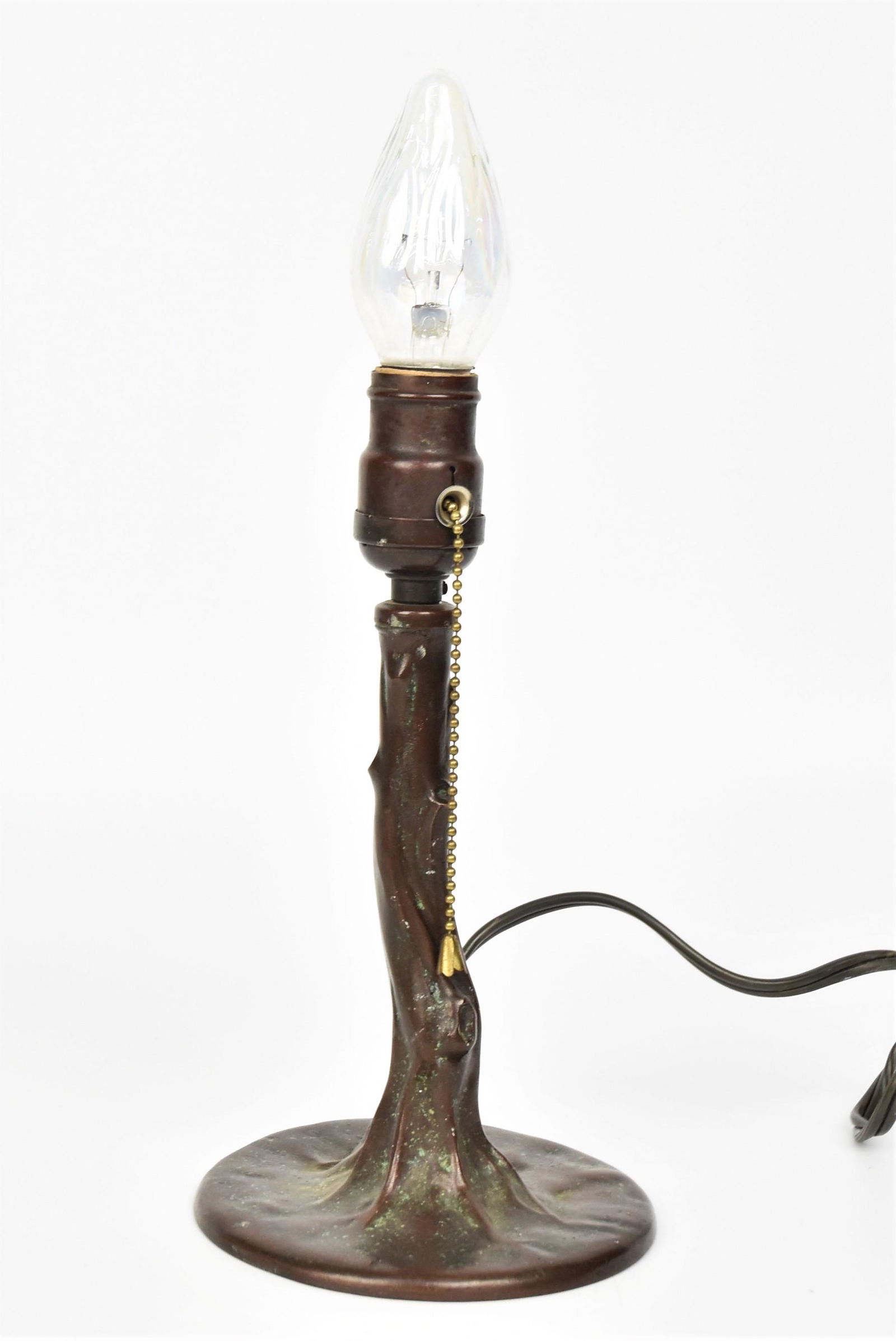 Handel Bronze Tree Trunk Boudoir Lamp Base (1 of 6)