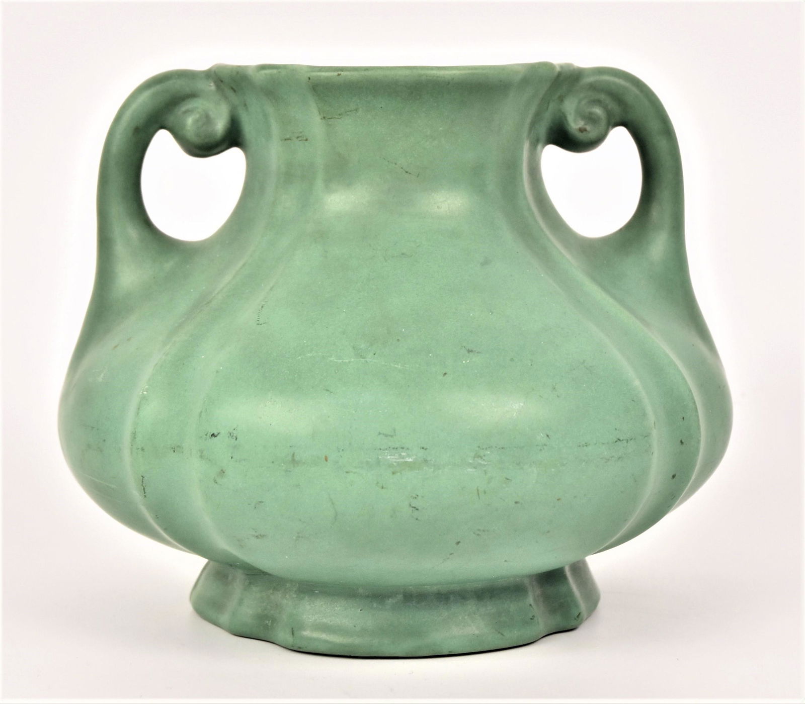 Zanesville Double Handled Pottery Vase (1 of 7)