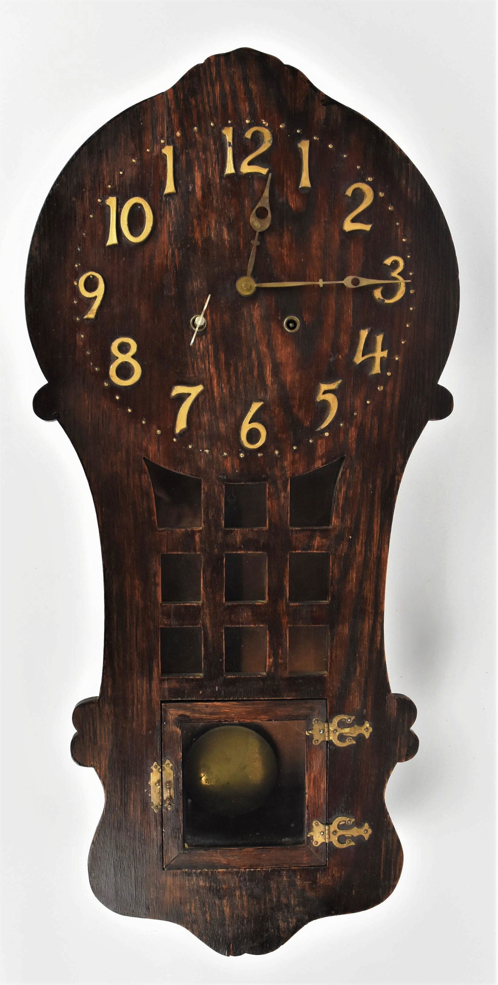 Arts and Crafts Mission Hanging Wall Clock (1 of 5)