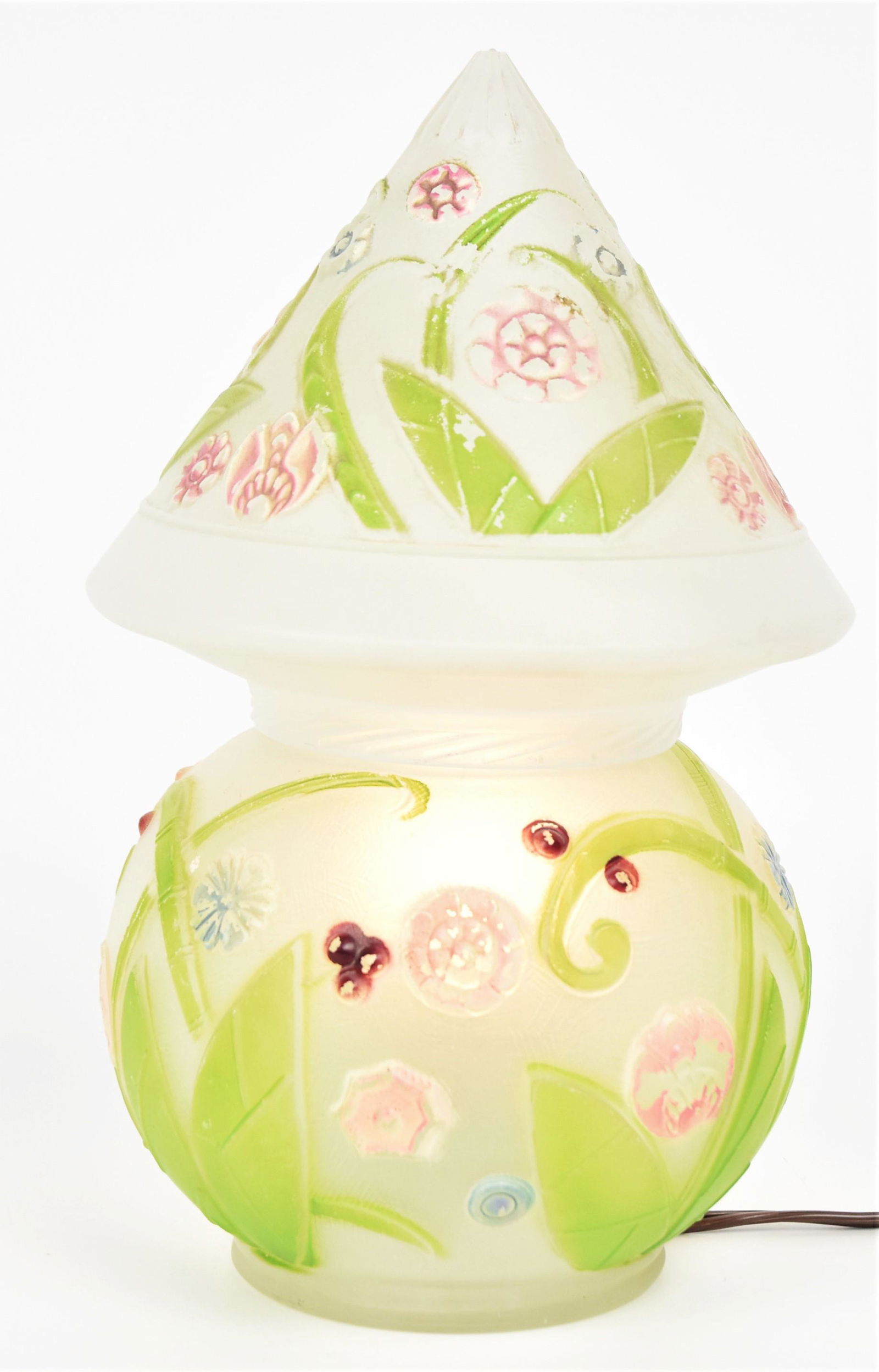 Czechoslovakian Art Deco Boudoir Lamp (1 of 7)